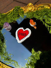 Load image into Gallery viewer, Witch Heart – Whimsigoth Red Heart Sticker