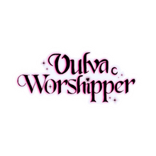Load image into Gallery viewer, Vulva Worshipper – Whimsical Queer Devotion Sticker
