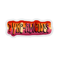 Load image into Gallery viewer, Dyke-alicious – Retro Lesbian Pride Sticker
