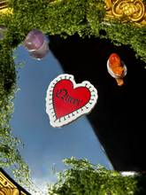 Load image into Gallery viewer, Queer Heart – Bold Whimsigoth Red Heart Sticker
